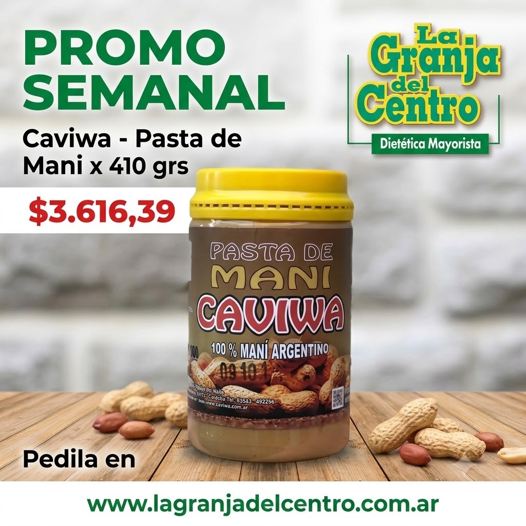 Ofertas y Promociones Caviwa - Pasta de Mani x 410 grs promo semanal